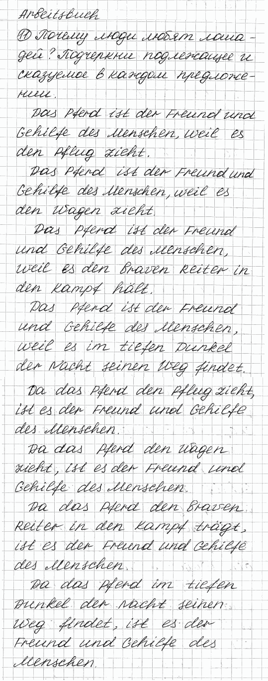 Немецкий язык, 7 класс, Бим И.Л., Садомова Л.В., 2015, ARBEITSBUCH, 4. Auf dem Lande gibt es auch viel Interessantes. Nicht wahr?, Задание: 11