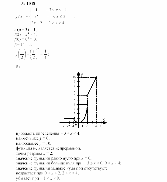 Часть 2: задачник, 7 класс, Мордкович, Мишустина, 2003, §34 Задача: 1048