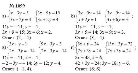 Алгебра, 7 класс, А.Г. Мордкович, Т.Н. Мишустина, Е.Е. Тульчинская, 2003, задание: 1099