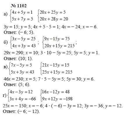 Алгебра, 7 класс, А.Г. Мордкович, Т.Н. Мишустина, Е.Е. Тульчинская, 2003, задание: 1102