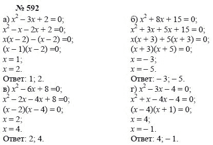 Алгебра, 7 класс, А.Г. Мордкович, Т.Н. Мишустина, Е.Е. Тульчинская, 2003, задание: 592