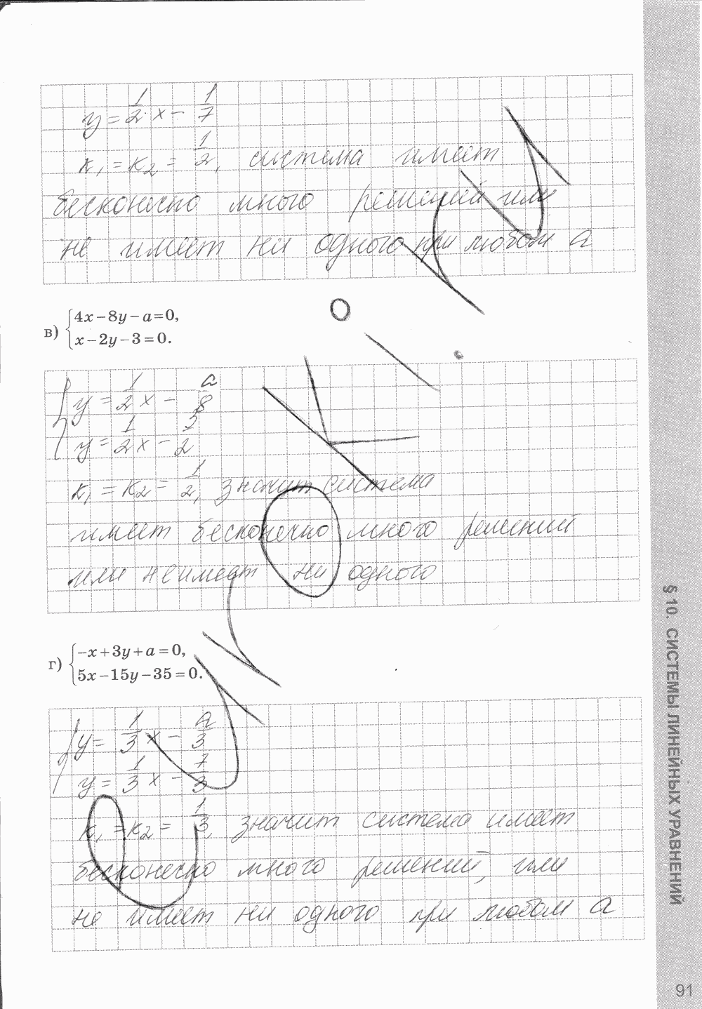 Рабочая тетрадь, 7 класс, С.Г. Журавлёв, Ю.В. Перепелкина, 2014, задание: стр. 91