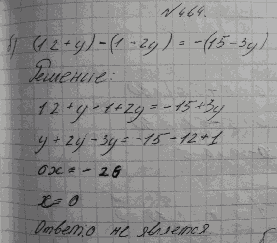Алгебра, 7 класс, Макарычев, 2015, задание: 464б