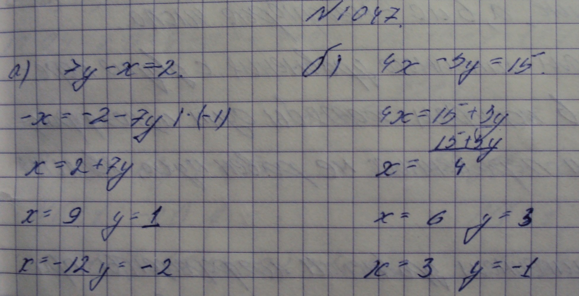Алгебра, 7 класс, Макарычев, 2015, задание: 1047аб