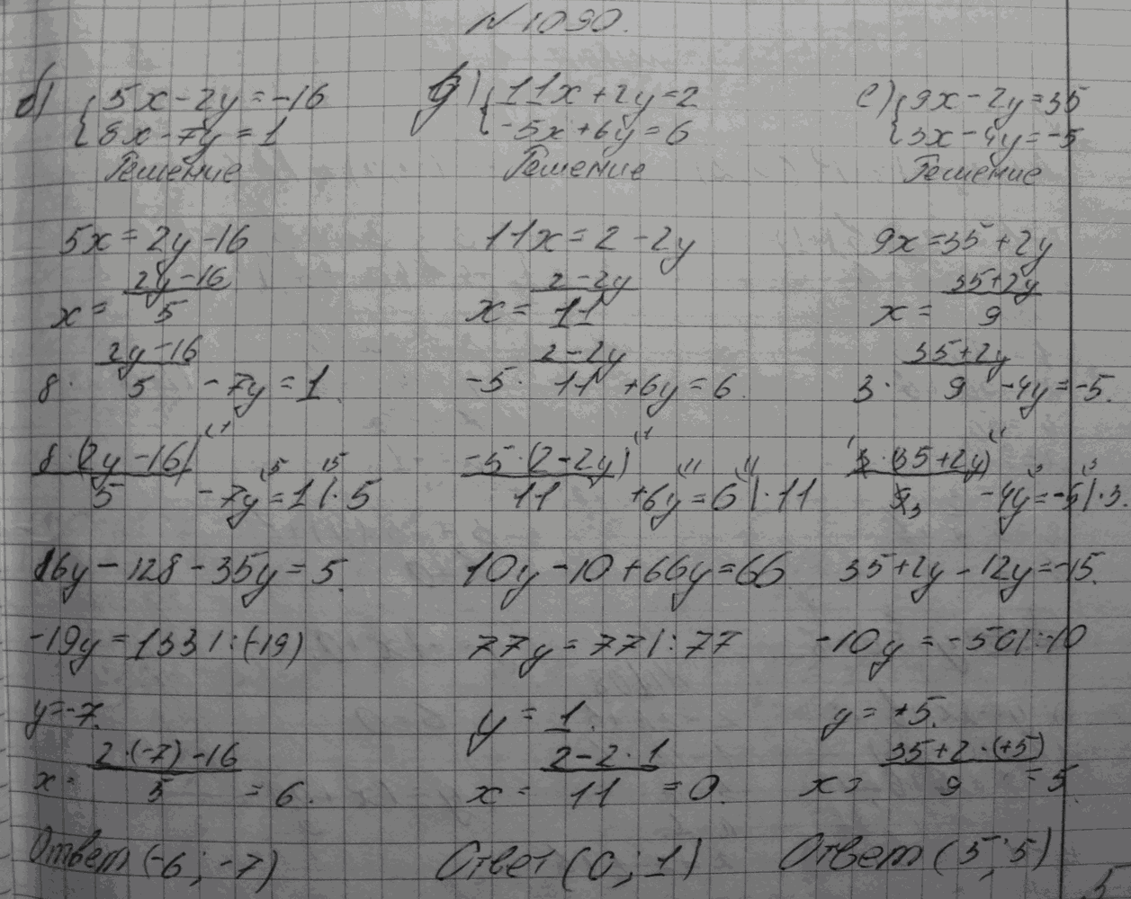 Алгебра, 7 класс, Макарычев, 2015, задание: 1090бде