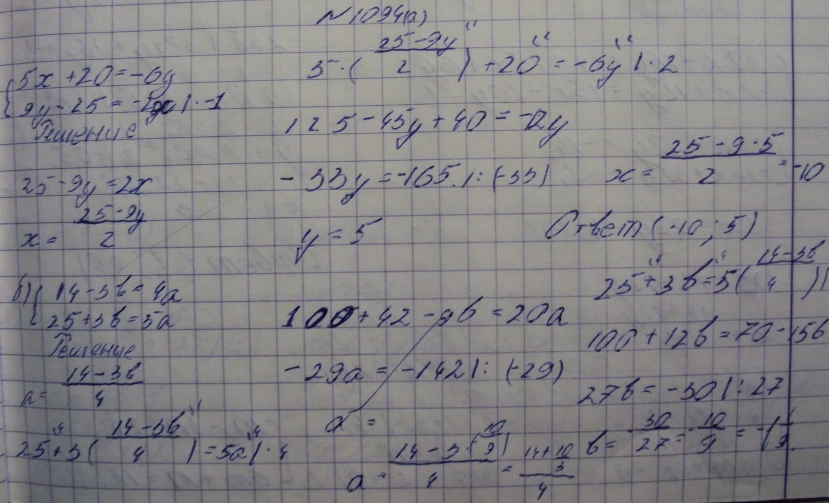 Алгебра, 7 класс, Макарычев, 2015, задание: 1094а