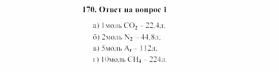Химия, 8 класс, Гузей, Суровцева, Сорокин, 2002-2012, Вопросы Задача: 170