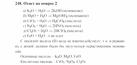 Химия, 8 класс, Гузей, Суровцева, Сорокин, 2002-2012, Вопросы Задача: 248