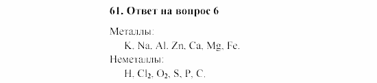 Химия, 8 класс, Гузей, Суровцева, Сорокин, 2002-2012, Вопросы Задача: 61