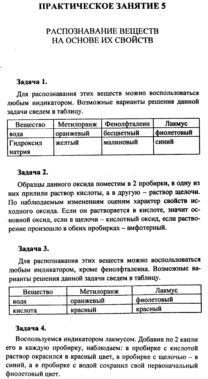 Химия, 8 класс, Минченков, Зазнобина, Смирнова, 2005, Практические занятия Задача: 5