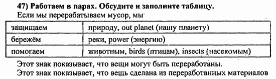 Students Book - Workbook, 8 класс, Биболетова, 2014, Student's Book, Часть 2. Лучший друг мира — это ты, Раздел IV. Зачем выбрасывать? Почему не... Задача: 47