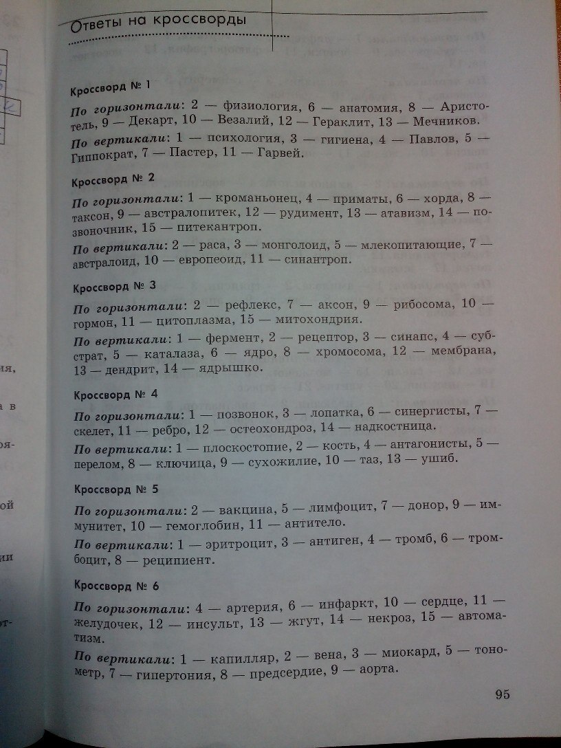 Рабочая тетрадь, 8 класс, Колесов Д.В., Маш Р.Д., Беляев И.Н., 2014, задание: стр. 95