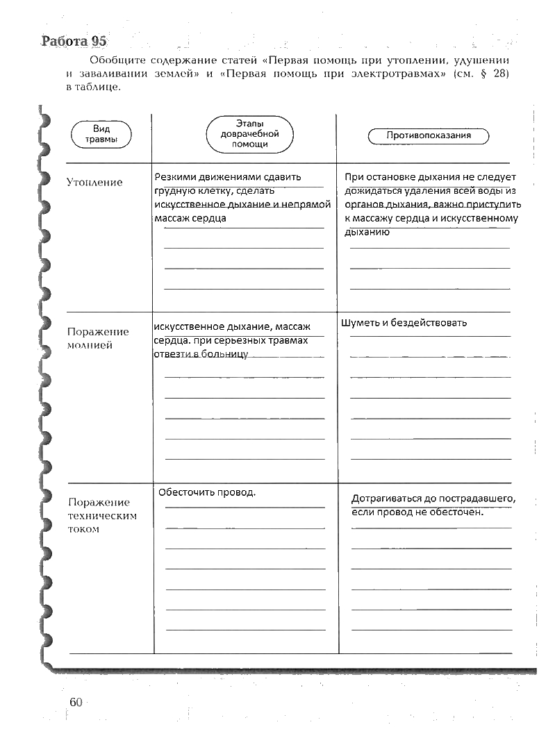 Рабочая тетрадь, 8 класс, Драгомилов, Маш, 2007 - 2016, Часть 1 Задание: 60