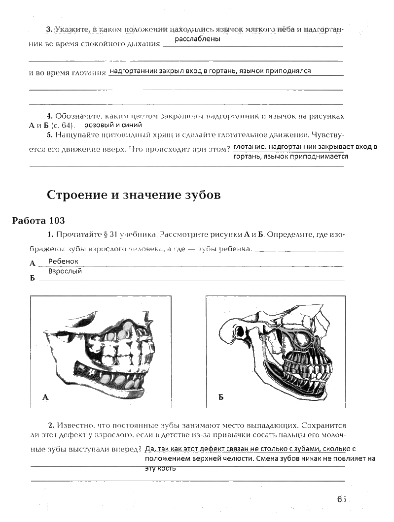 Рабочая тетрадь, 8 класс, Драгомилов, Маш, 2007 - 2016, Часть 1 Задание: 65