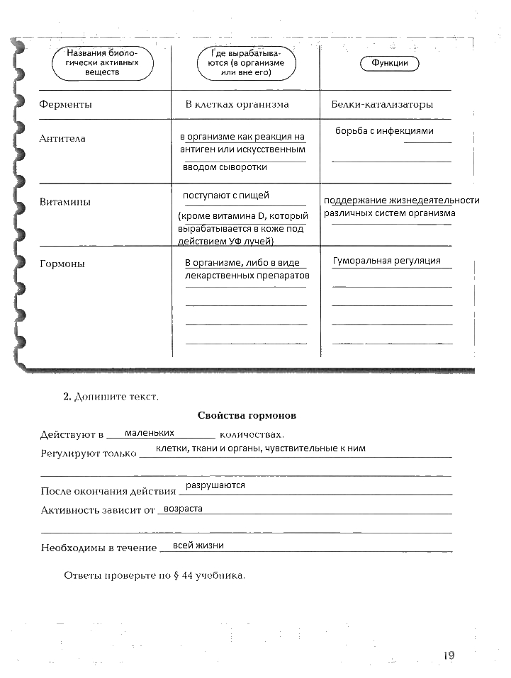 Рабочая тетрадь, 8 класс, Драгомилов, Маш, 2007 - 2016, Часть 2 Задание: 19