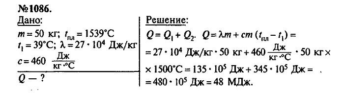 Сборник задач, 9 класс, Лукашик, Иванова, 2001 - 2011, задача: 1086