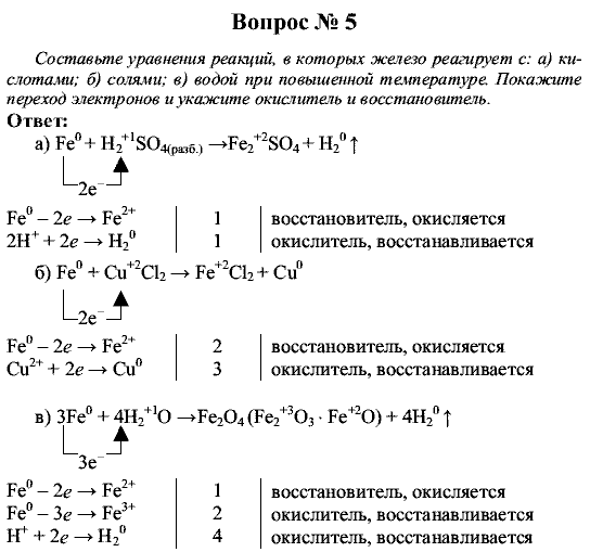 Химия, 9 класс, Рудзитис Г.Е. Фельдман Ф.Г., 2001-2012, Вопросы Задача: 5