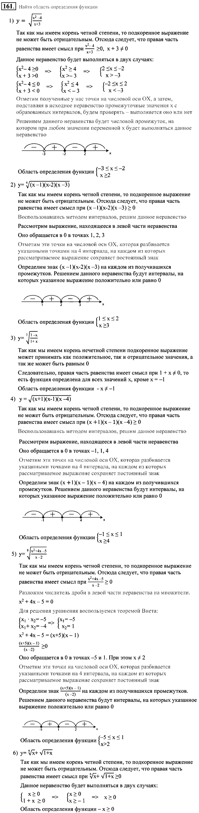 Алгебра, 9 класс, Алимов, Колягин, 2001, Проверь себя Задание: 161
