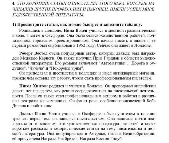 Английский язык, 9 класс, Кузовлев, Лапа, 2008, BEFORE THEY WERE FAMOUS Задание: 4