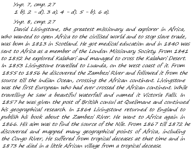 Enjoy English Students Book и WorkBook учебник / рабочая тетрадь, 9 класс, Биболетова, 2010, Юнит 2. IT'S A BIG WORLD! START TRAVELLING NOW!, Задания из рабочей тетради, Section 1 Задача: 7
