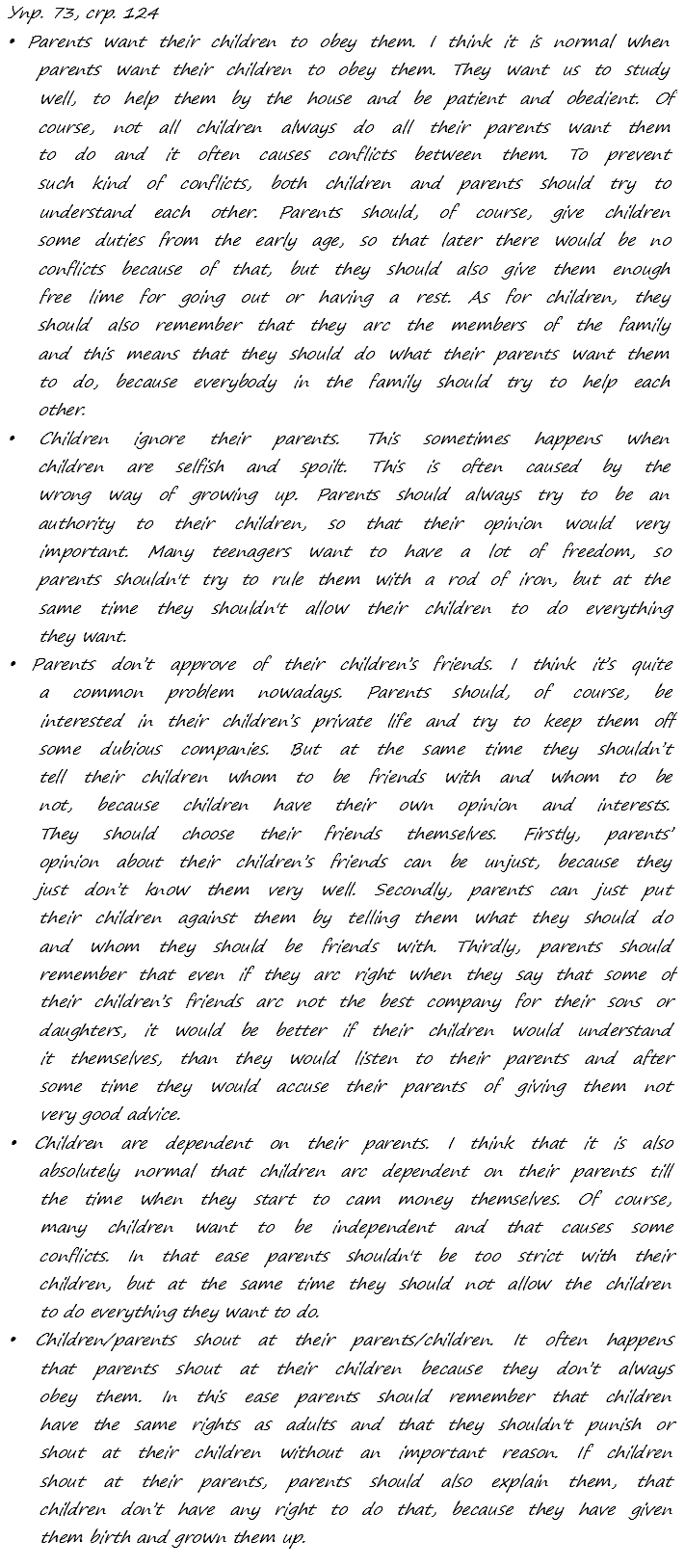 Enjoy English Students Book и WorkBook учебник / рабочая тетрадь, 9 класс, Биболетова, 2010, задания из учебника Задача: 73