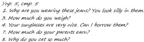 Enjoy English Students Book и WorkBook учебник / рабочая тетрадь, 9 класс, Биболетова, 2010, Юнит 1. FAMILIES AND FRIENDSARE WE HAPPY TOGETHER?, Задания из рабочей тетради, Section 1 Задача: 5