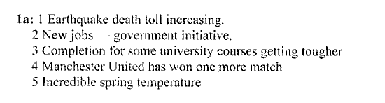 New Millennium English. Student's Book, 9 класс, Деревянко, Жаворонкова, 2013, Урок 7 Задание: 1a