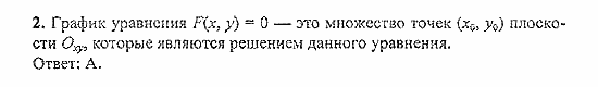 Дидактические материалы, 9 класс, Макарычев, Миндюк, 2005 / 2010, Уравнения и неравенства с двумя переменными Задание: 2