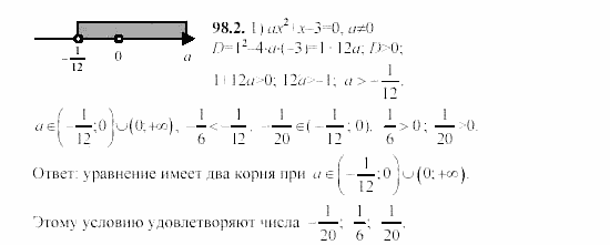 Сборник заданий, 9 класс, Кузнецова, Бунимович, 2002, Уравнения и системы уравнений Задание: 98-2