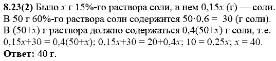 Сборник заданий для подготовки к ГИА, 9 класс, Кузнецова Л.В., 2007-2011, Раздел II Задание: 8.23(2)