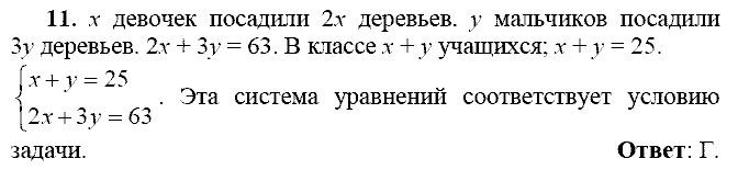 Сборник заданий для подготовки к ГИА, 9 класс, Кузнецова Л.В., 2007-2011, Работа № 4, Вариант 1 Задание: 11