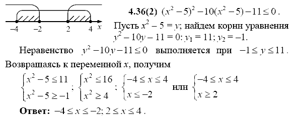 Сборник заданий для подготовки к ГИА, 9 класс, Кузнецова Л.В., 2007-2011, Раздел II Задание: 4.36(2)