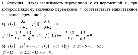 Дидактические материалы, 9 класс, Макарычев Ю. Н. Миндюк Н. Г., 2013 - 2015, Итоговое повторение по темам, Функции Задание: 1