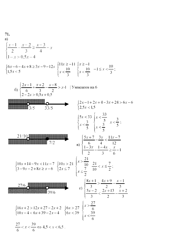 Алгебра, 9 класс, Мордкович А.Г. Мишустина Т.Н. Тульчинская Е.Е., 2003 - 2009, задание: 71
