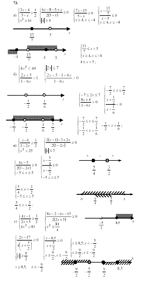 Алгебра, 9 класс, Мордкович А.Г. Мишустина Т.Н. Тульчинская Е.Е., 2003 - 2009, задание: 73