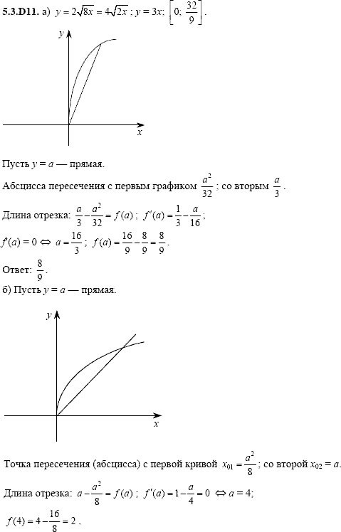 Сборник задач для аттестации, 9 класс, Шестаков С.А., 2004, задание: 5_3_D11