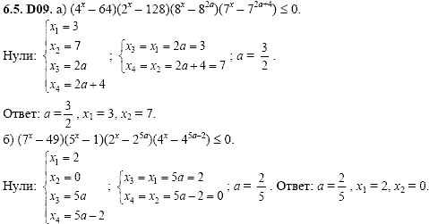 Сборник задач для аттестации, 9 класс, Шестаков С.А., 2004, задание: 6_5_D09