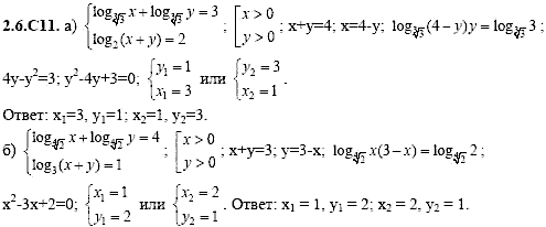Сборник задач для аттестации, 9 класс, Шестаков С.А., 2004, задание: 2_6_C11