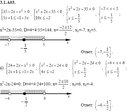 Сборник задач для аттестации, 9 класс, Шестаков С.А., 2004, задание: 3_1_A03
