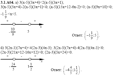 Сборник задач для аттестации, 9 класс, Шестаков С.А., 2004, задание: 3_1_A04