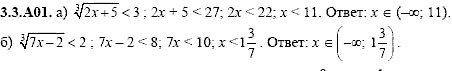 Сборник задач для аттестации, 9 класс, Шестаков С.А., 2004, задание: 3_3_A01
