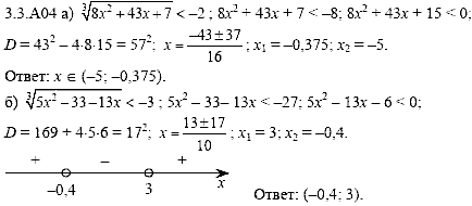 Сборник задач для аттестации, 9 класс, Шестаков С.А., 2004, задание: 3_3_A04