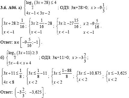 Сборник задач для аттестации, 9 класс, Шестаков С.А., 2004, задание: 3_6_A06