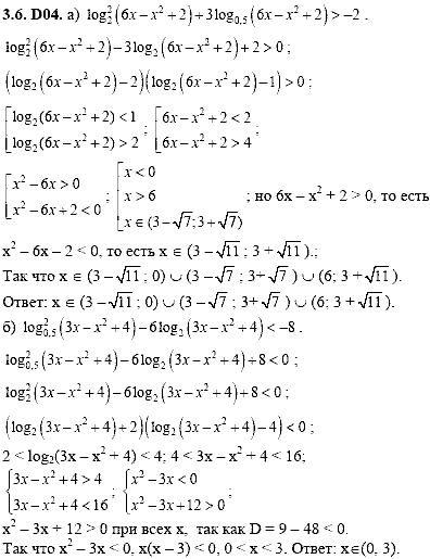 Сборник задач для аттестации, 9 класс, Шестаков С.А., 2004, задание: 3_6_D04