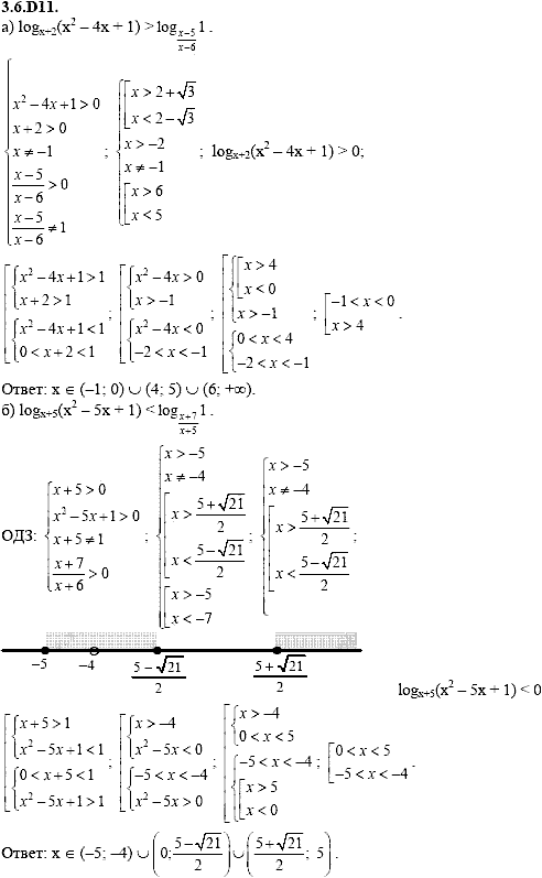 Сборник задач для аттестации, 9 класс, Шестаков С.А., 2004, задание: 3_6_D11