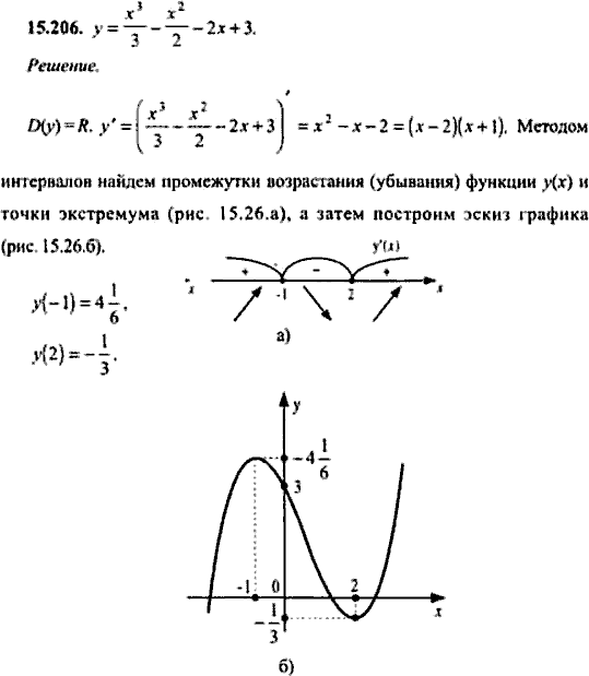 Сборник задач по математике, 9 класс, Сканави, 2006, задача: 15_206