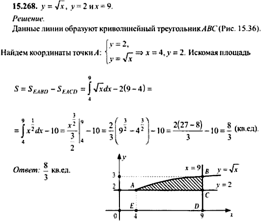 Сборник задач по математике, 9 класс, Сканави, 2006, задача: 15_268