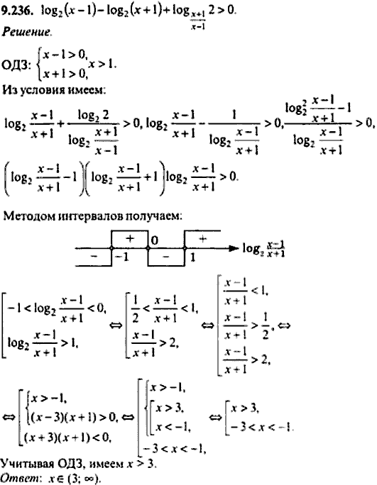 Сборник задач по математике, 9 класс, Сканави, 2006, задача: 9_236