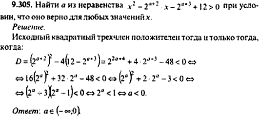 Сборник задач по математике, 9 класс, Сканави, 2006, задача: 9_305