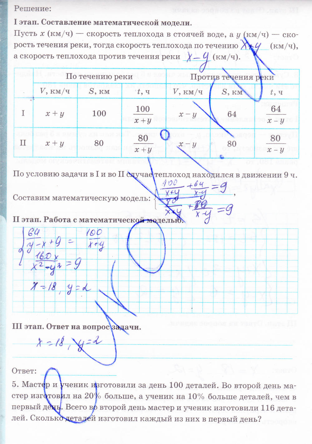 Рабочая тетрадь. К учебнику А.Г. Мордковича, 9 класс, Ключникова Е.М. Комиссарова И.В., 2013, задание: стр. 68